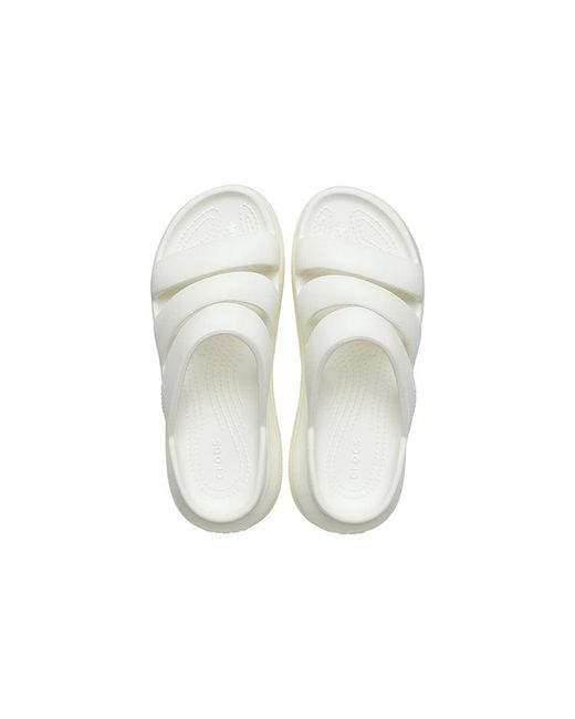 CROCSTM White Mega Crush Triple Strap 'Chalk' for men
