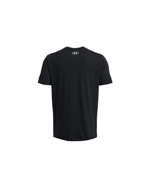 Under Armour Black Camo Chest Stripe Short Sleeve T-shirt for men