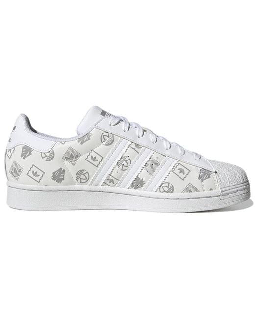 Adidas White Originals Superstar Sneakers for men