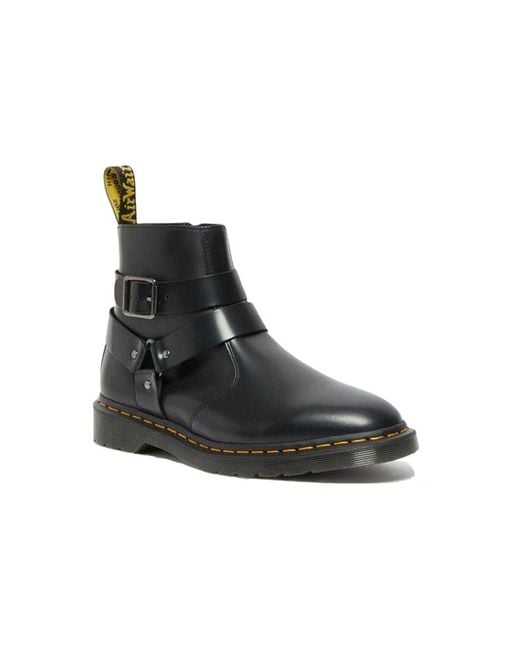 Dr. Martens Black Jaimes Leather Harness Chelsea Boots