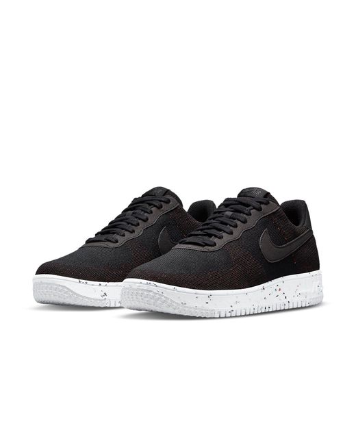 Nike Black Air Force 1 Crater Flyknit for men
