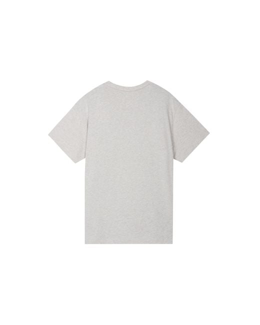 Nike Gray Solid Color Embroidered Small Label Round Neck Casual Loose Short Sleeve Light Bone T-Shirt for men