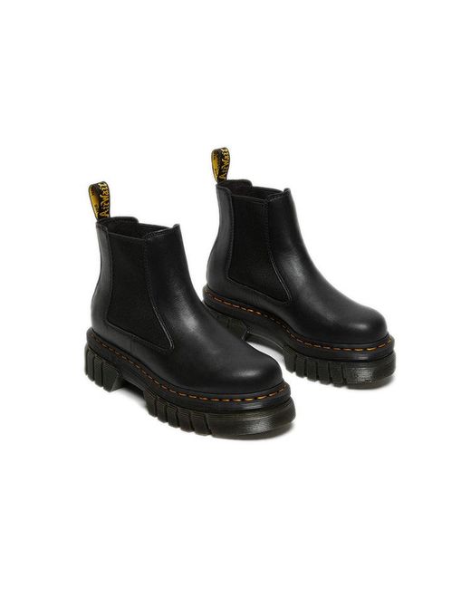 Dr. Martens Black (Wmns) Audrick Nappa Leather Platform Chelsea Boots