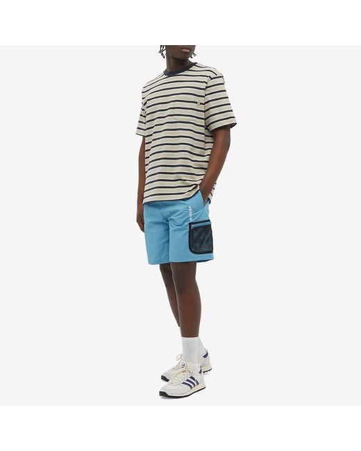 Adidas Blue Originals Adv Wvn Shorts Multiple Pockets Outdoor Sports for men
