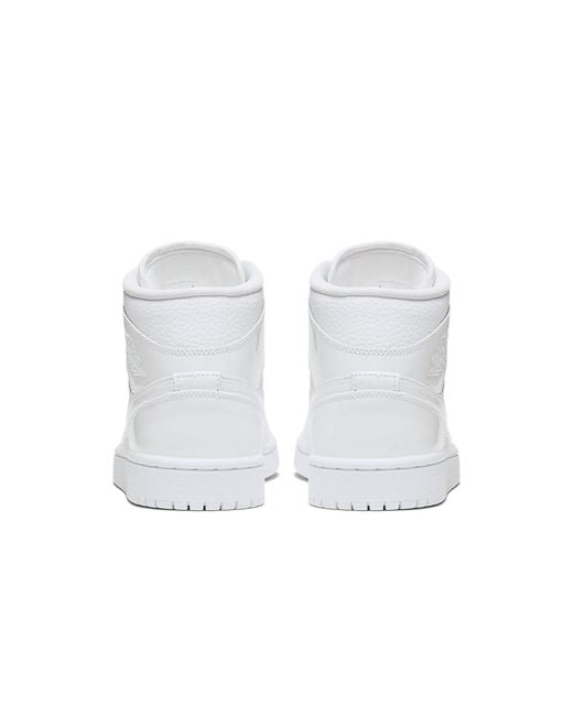 Nike White Air Jordan 1 Mid Shoe
