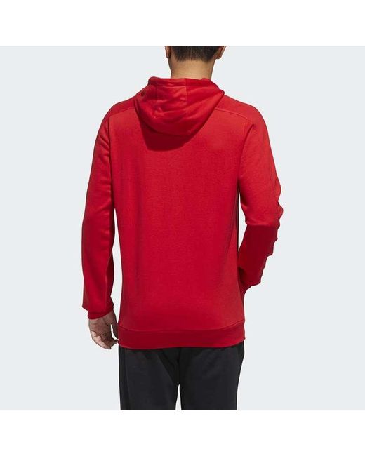 Adidas Red Casual Sports Pullover for men