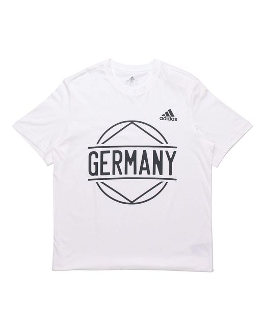 Adidas White Germany Printing Soccer/Football Sports for men