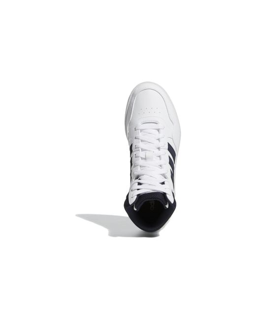 Adidas Blue (Wmns) Hoops 3.0 Mid Classic Shoes Legend Ink'