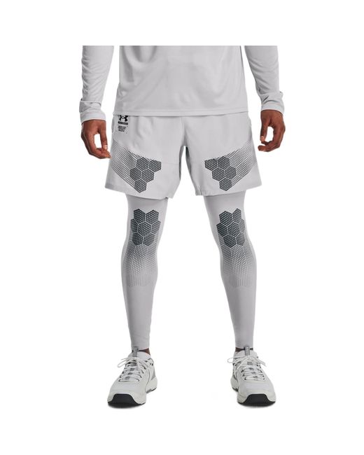 Under Armour Gray Armourprint Woven Shorts for men