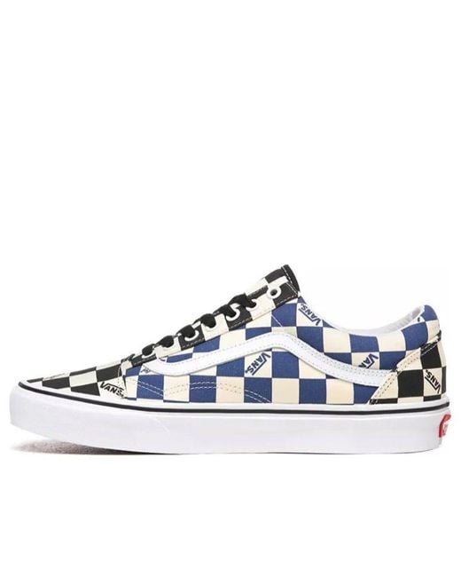 Vans Blue Old Skool 'Big Check' for men