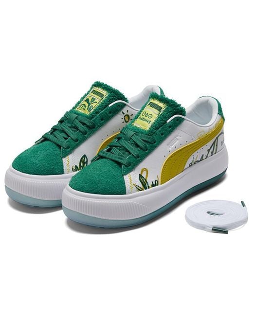 PUMA Blue (Wmns) X Flabjacks Suede Mayu 'Fuzzy Cactus Park'