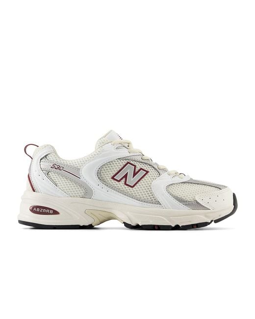 New Balance White 530 Sneakers 'Cream' for men
