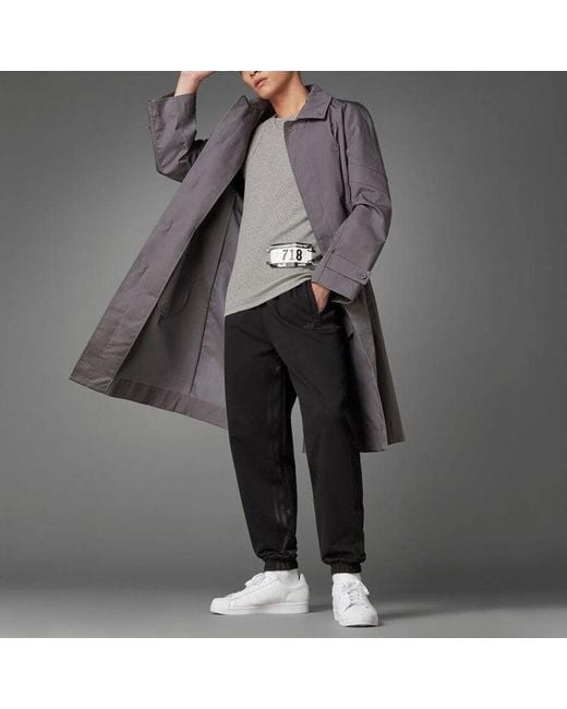 Adidas Black Originals Cotton Drawstring Elastic Waistband Sports Pants/Trousers/Joggers for men