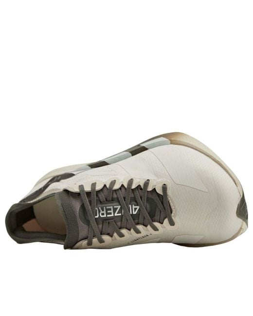 Adidas White Y-3 Adizero Adios Pro 4 'Alumina Cinder' for men