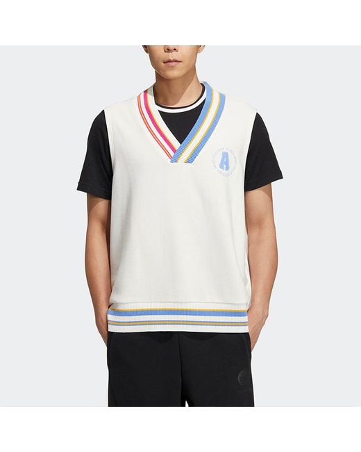 Adidas White Vbe Vests for men