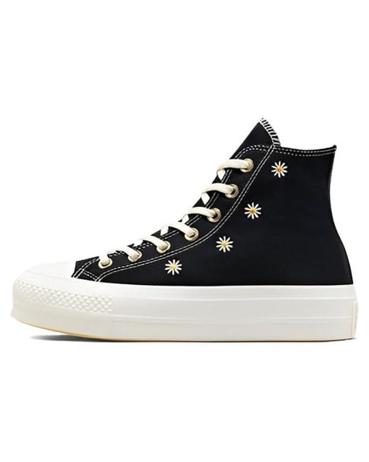 Converse Black (Wmns) Chuck Taylor All Star Lift Platform High 'Festival Florals'