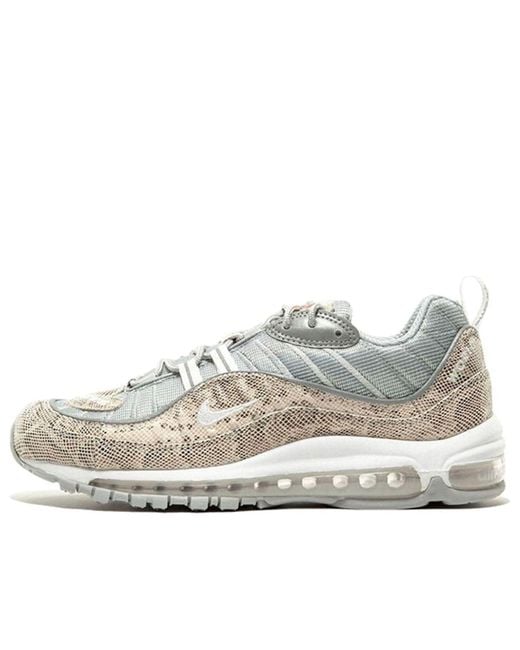 Nike White X Supreme Air Max 98 'Snakeskin' for men