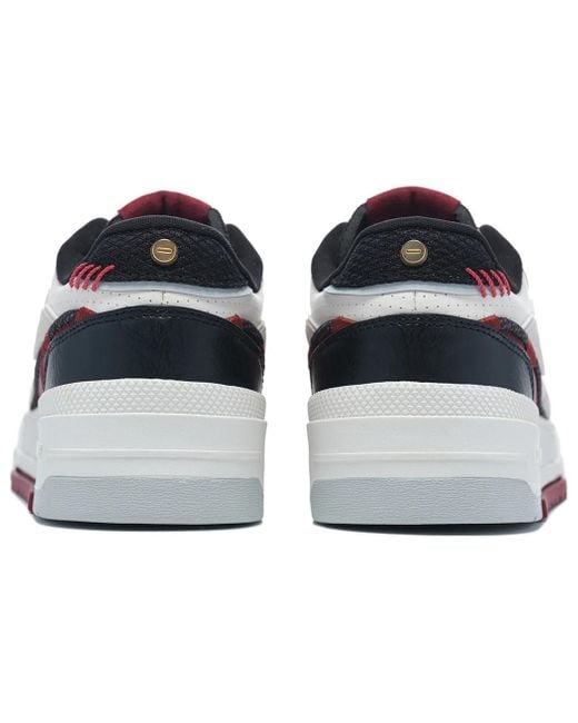 Li-ning White 001 Btc Prm Burgundy' for men