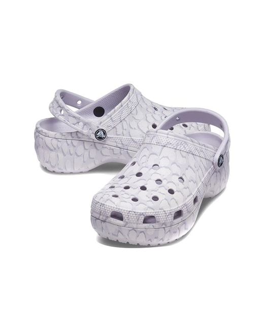 CROCSTM Blue (Wmns) Classic Platform 4