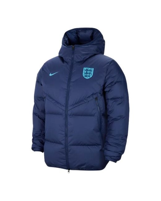 Nike Blue 2022-2023 England Strike Storm Down Jacket for men