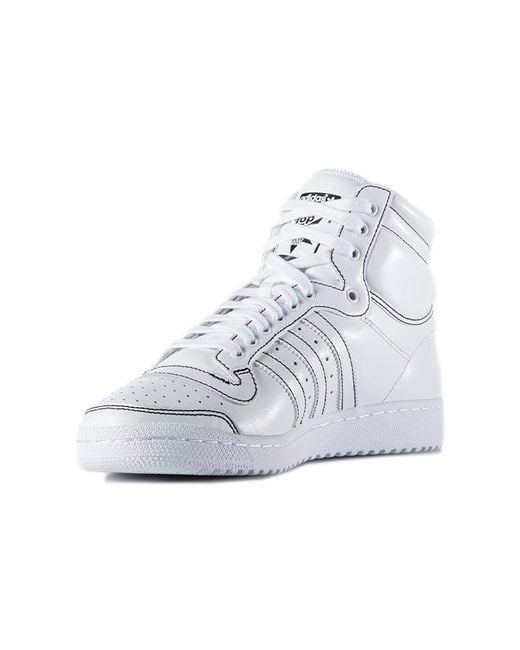 Adidas White Top Ten Hi 'Triple' for men
