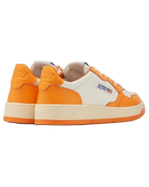 Autry Orange Medalist Low Bicolor for men