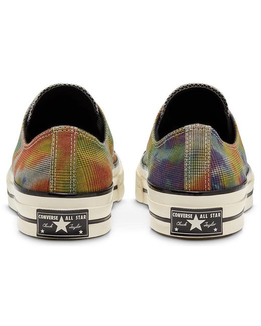 Converse Blue Chuck 70 Low 'Glen Plaid Tie Dye' for men