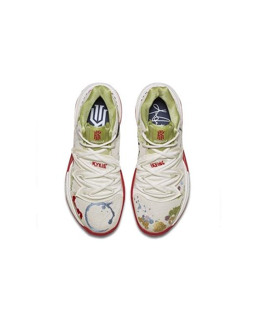 Nike White Bandulu X Kyrie 5 Ep 'Embroidered Splatters' for men