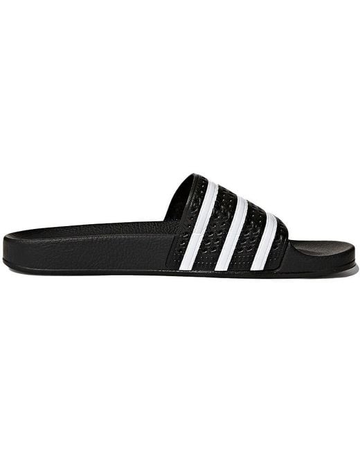 Adidas Black Adilette Slides for men