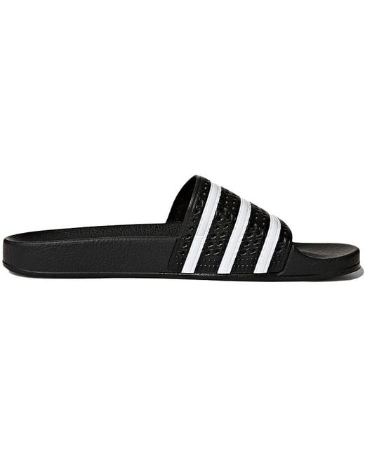 Adidas Black Adilette Slides for men
