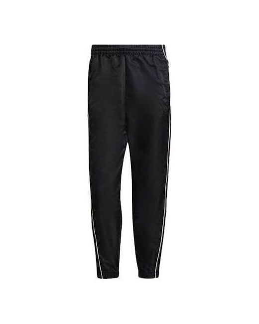 Adidas Black Originals Version Series Side Zipper Sports Long Pants for men