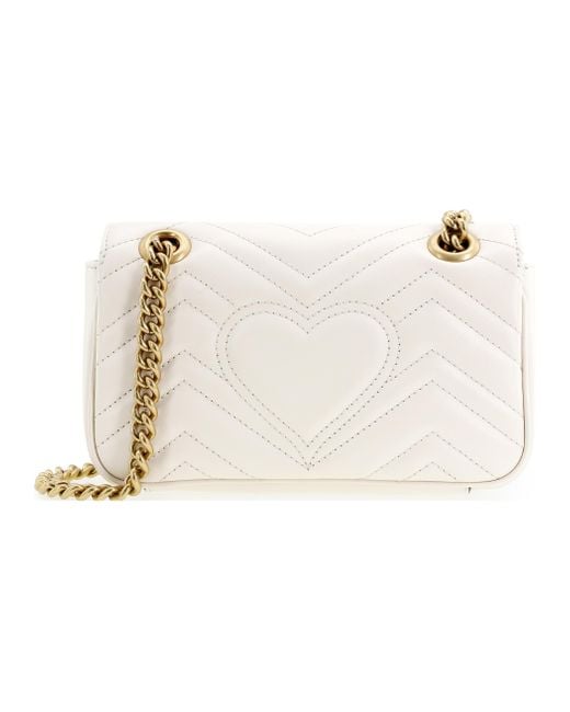 Gucci Natural (Wmns) Gg Marmont Series Mini Leather Clutch
