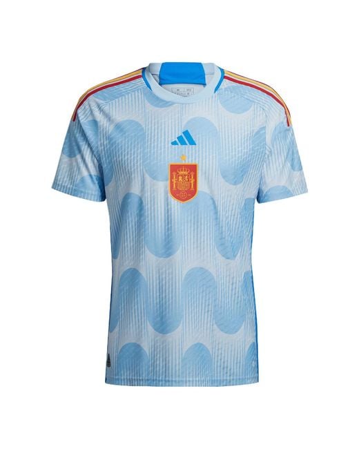 Adidas Blue Spain Authentic Away Shirt 2022 2023 Adults for men