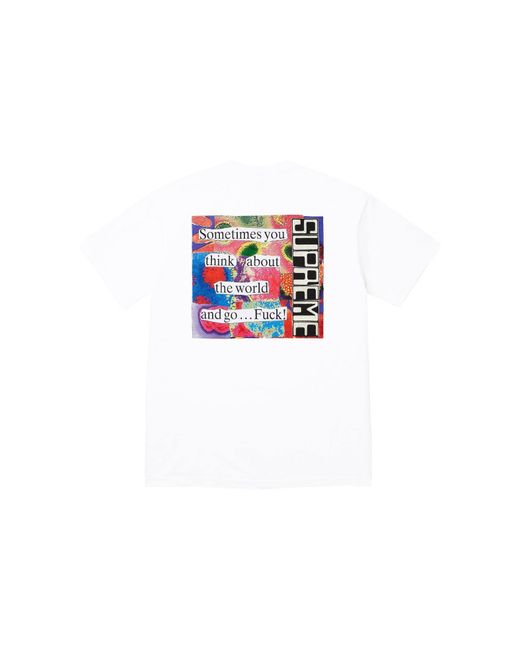 Supreme White Fw23 Week7 Static T-Shirt for men