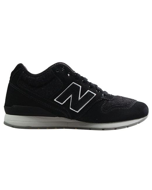 New Balance Black Nb 996 Low Tops Retro Sports Shoe for men