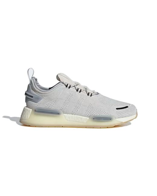 Adidas White Nmd_R1 V3 Halo' for men