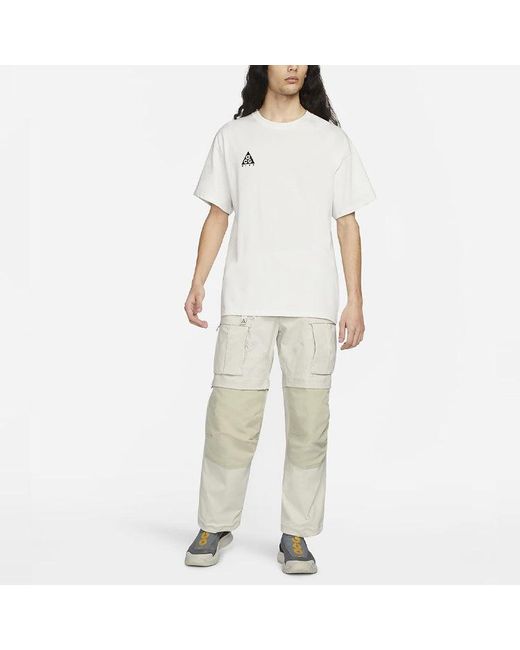 Nike Gray Acg Smith Summit Cargo Pocket Bundle Feet Casual Long Pants for men