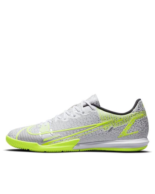 Nike Green Mercurial Vapor 14 Academy Ic 'Metallic Volt' for men