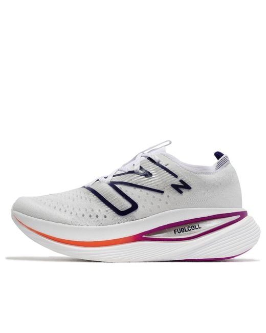 New Balance White Fuelcell Supercomp for men