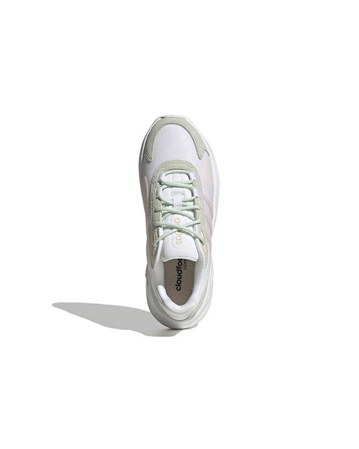 Adidas White (Wmns) Ozelle Cloudfoam Lifestyle Running Shoes Almost'