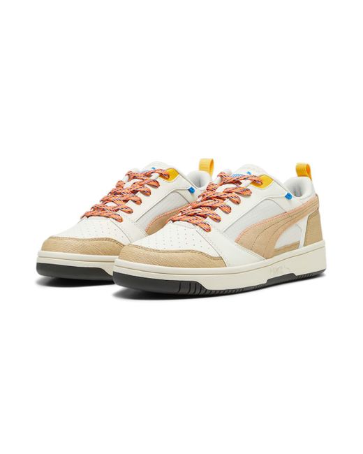 PUMA White Rebound V6 Low Khaki' for men