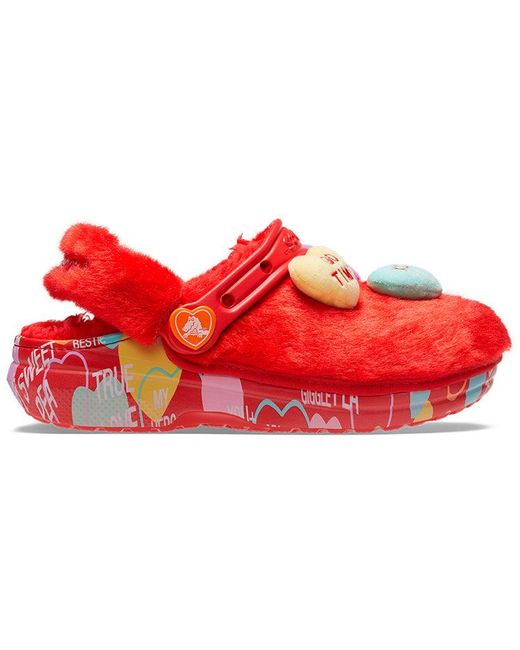 CROCSTM Red Sweethearts X Clog Classic Fur 'Valentine's Day' for men