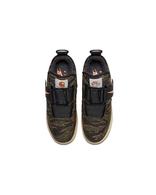 Nike Black X Carhartt Wip Air Force 1 Utility Low Premium 'Camo' for men
