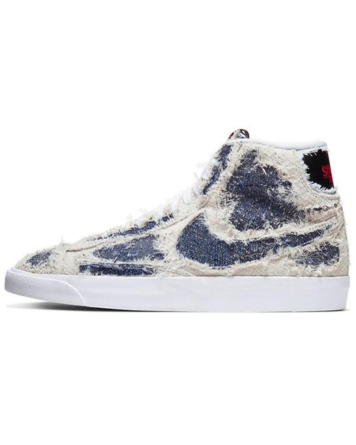 Nike White Stranger Things X Blazer Mid Qs 'Upside Down' for men
