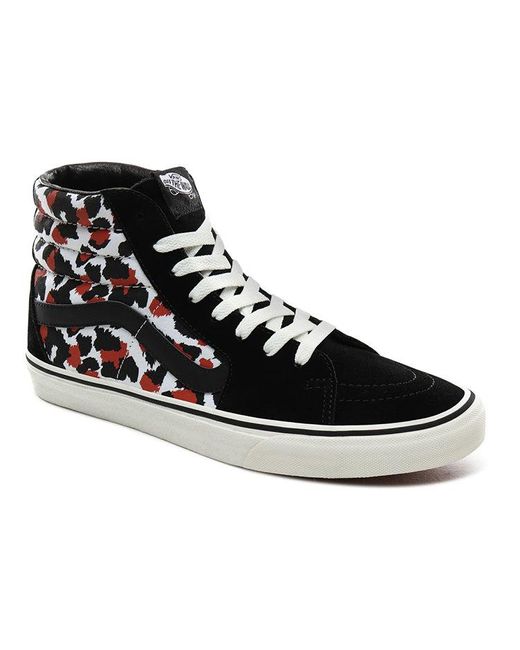 Vans Black Leopard Sk8-Hi for men