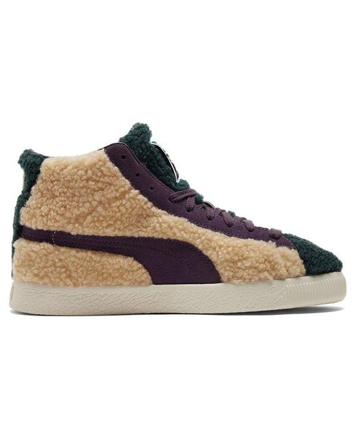 PUMA Blue Basket Mid Vintage 'Sherpa' for men