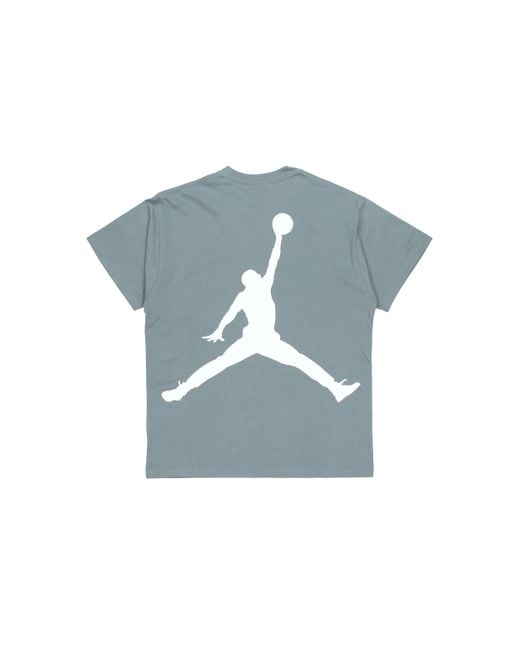 Nike Blue Large Logo Sports Round Neck Short Sleeve for men
