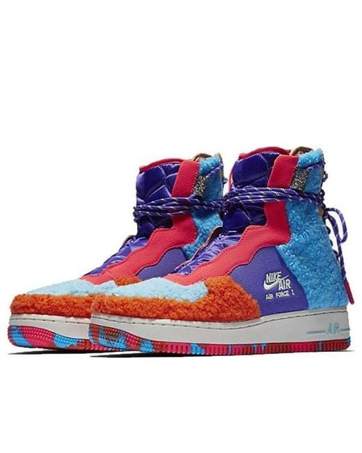 Nike Blue (Wmns) Air Force 1 Rebel Xx 'Colored Sherpa'