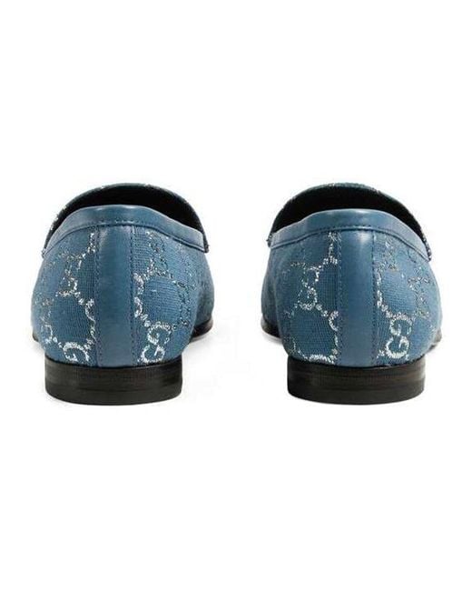 Gucci Blue (Wmns) Jordaan Loafers