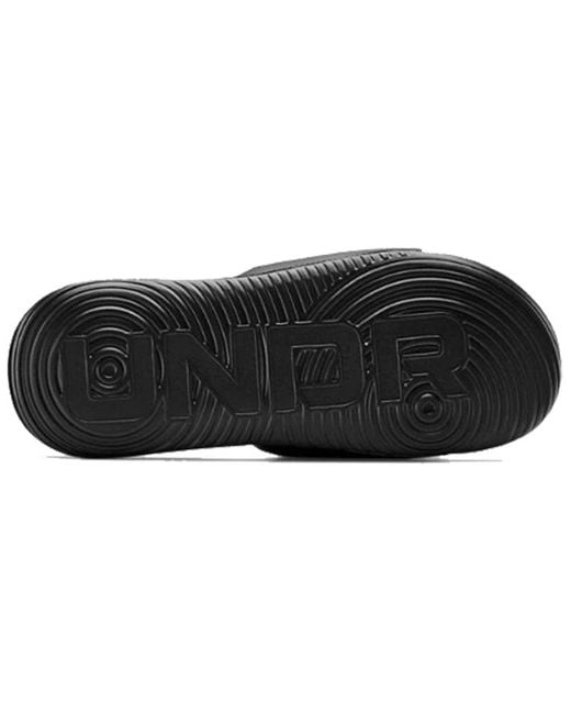 Under Armour Black Ansa Fixed Slide 'Triple' for men